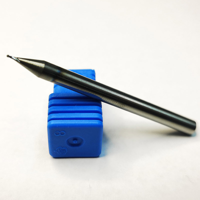 炭化タングステンのマイクロ2のフルートの球の鼻のエンド ミル0.3mm Hrc55