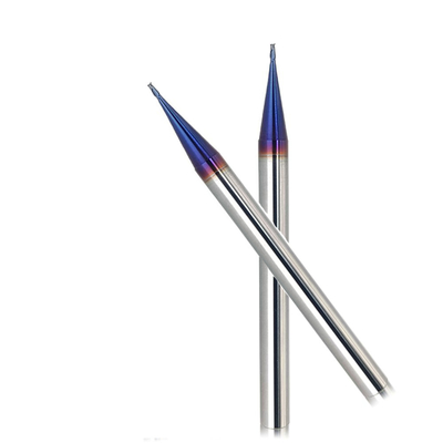 炭化タングステンのマイクロ エンド ミル0.4mm 2つのフルートHrc55